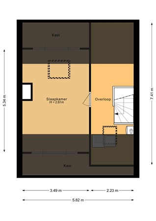 Floorplan - Beethovenlaan 14, 3752 WD Bunschoten-Spakenburg